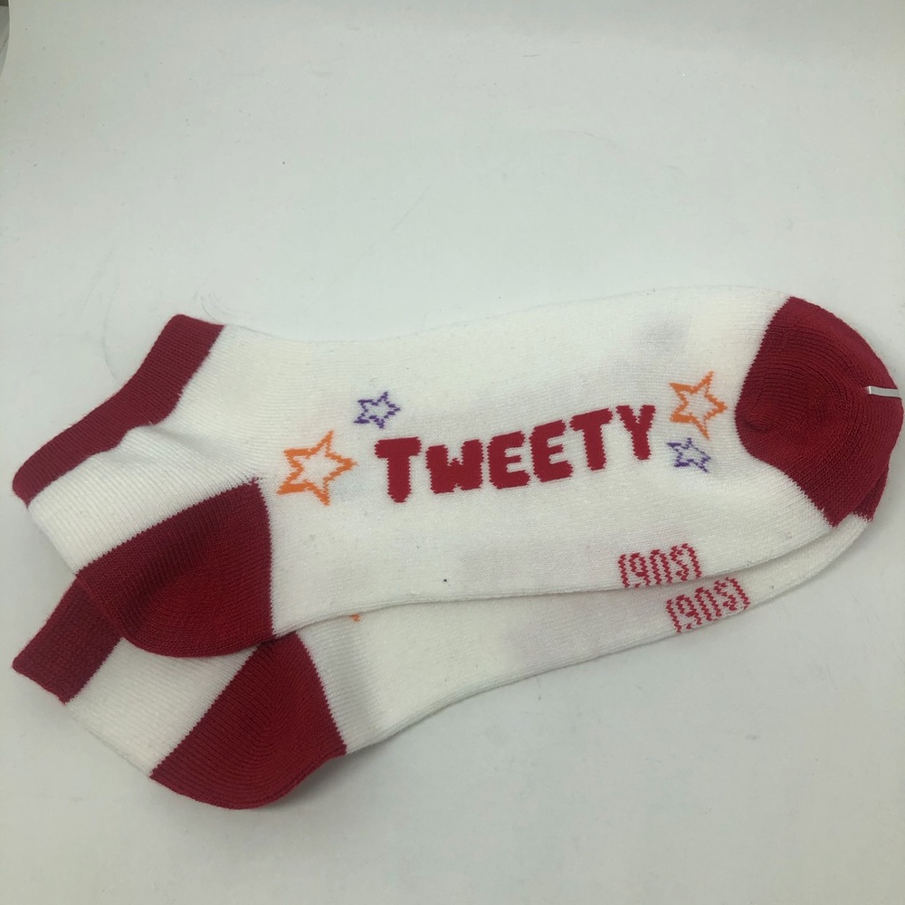 Warner Bros. Tweety White and Red Socks